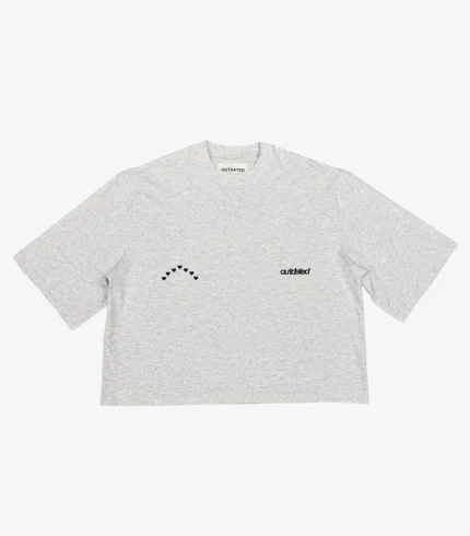 Outdated Rainbow Heart Tee Grey